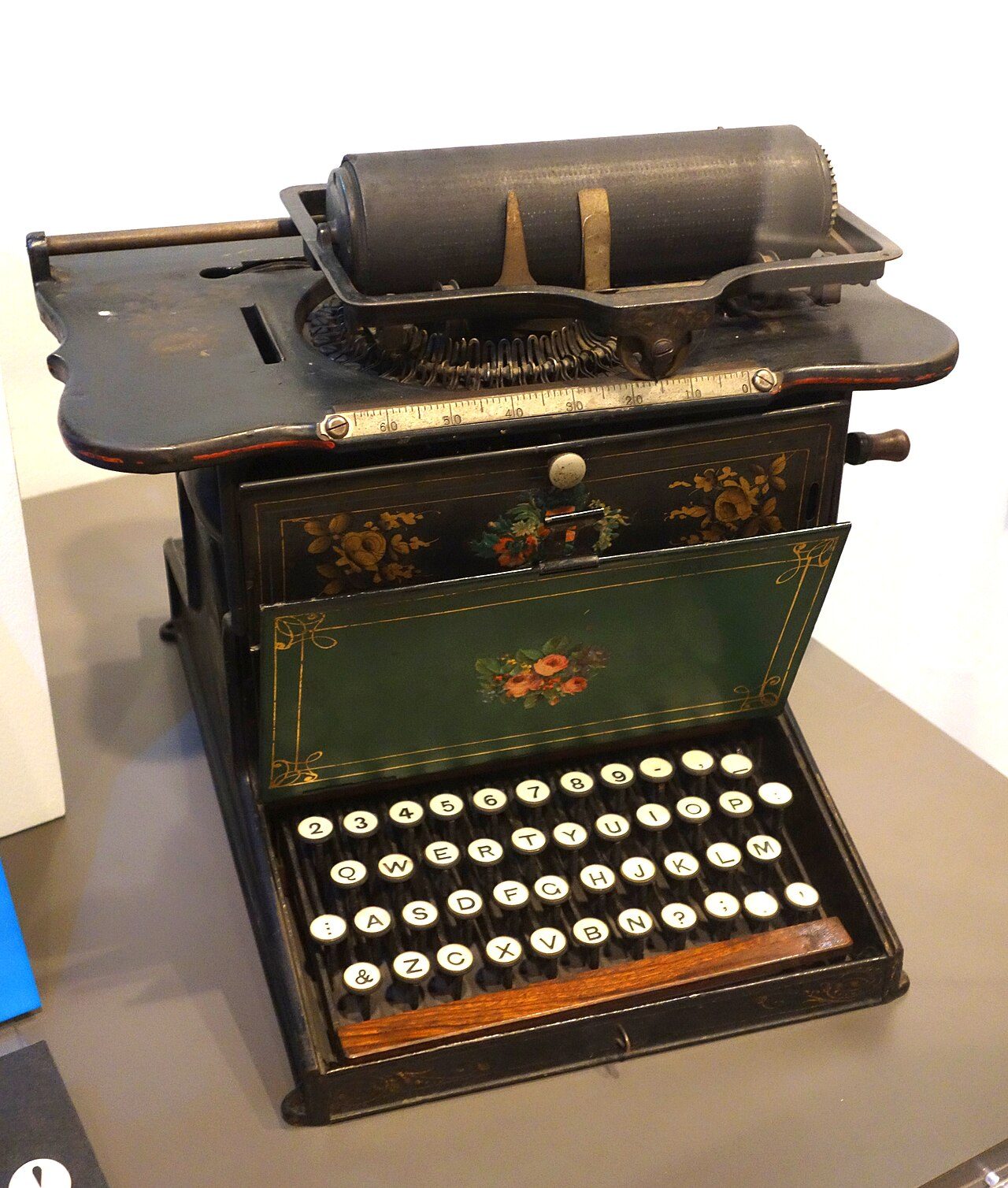 Remington No. 1 typewriter, the first Sholes & Glidden model made by Remington, 1873-1878
